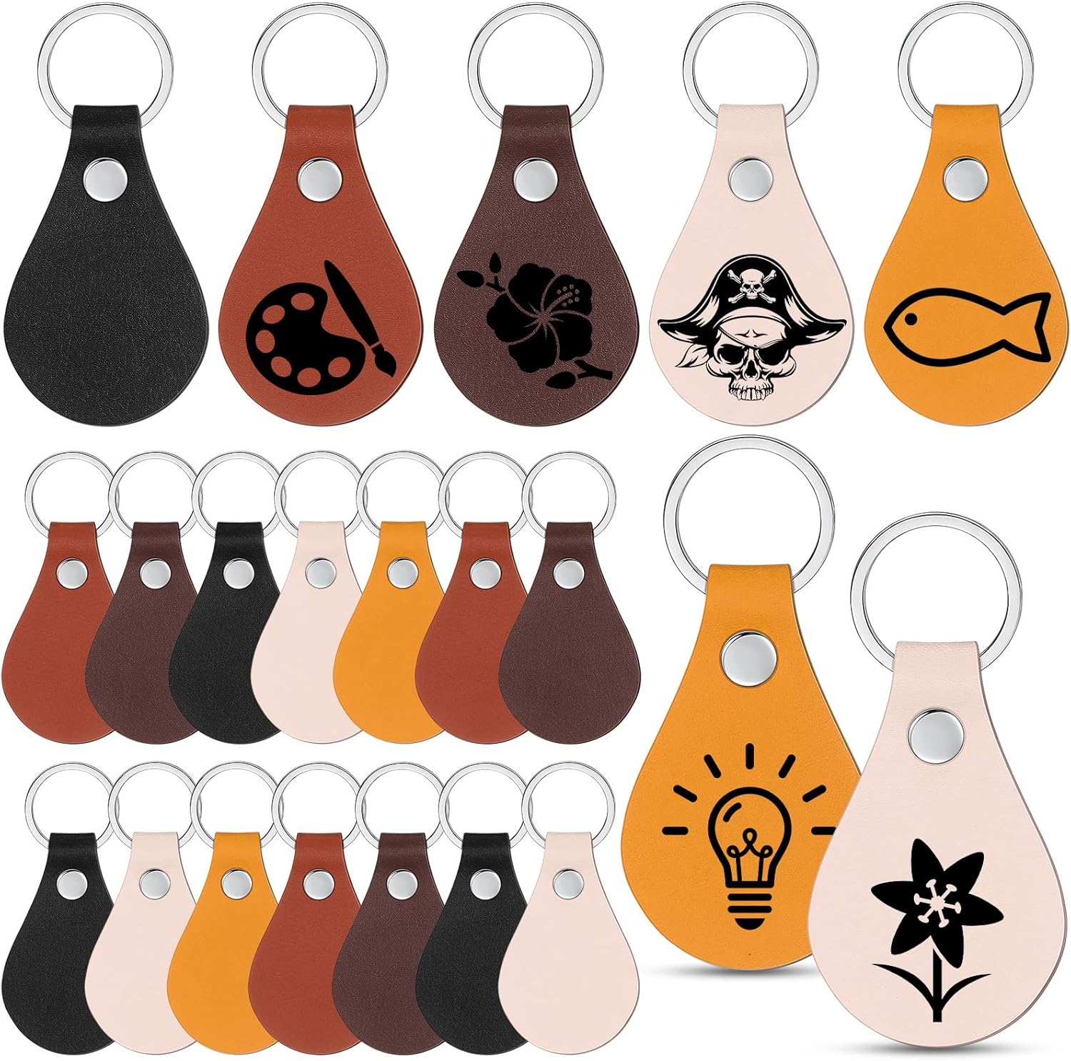 Custom engraved PU leather keychains from ZMA Laser Solutions in Maryville MO